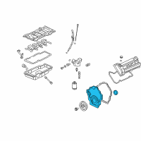 OEM Cadillac DTS Front Cover Diagram - 12576050