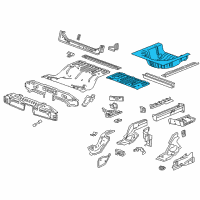 OEM Buick Regal Sportback Rear Floor Pan Diagram - 84218430