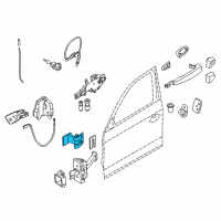 OEM 2011 BMW 135i Door Hinge, Front Top Left/Bottom Right Diagram - 41-51-7-046-056