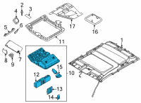 OEM Nissan Frontier MAP LAMP ASSY Diagram - 26430-9BU2A