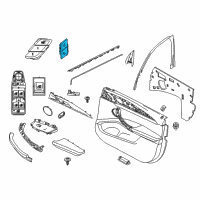 OEM BMW X4 Button, Central Locking System, Left Diagram - 61-31-9-386-780