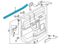 OEM 2021 Ford F-150 WEATHERSTRIP - DOOR BELT Diagram - ML3Z-1625861-B