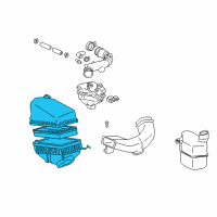 OEM 1997 Toyota Camry Air Cleaner Assembly Diagram - 17700-74600