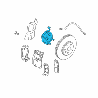 OEM 2005 Cadillac STS Hub & Bearing Diagram - 89060208