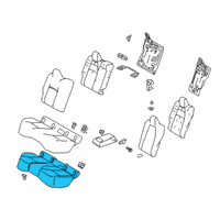 OEM 2022 Toyota Corolla Seat Cushion Pad Diagram - 71503-02630