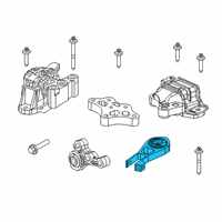 OEM Jeep Compass Transmission Mount Diagram - 68253028AE