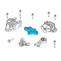 OEM 2018 Jeep Compass Bracket-Transmission Mount Diagram - 68253044AB