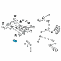 OEM 2022 Honda Pilot Damper, RR. Sub-Frame Dynamic Diagram - 50410-TG7-A01