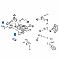 OEM 2020 Honda Ridgeline Rubber, RR. Sub-Frame Mounting(RR) Diagram - 50370-TZ5-A01