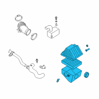 OEM Nissan Frontier Air Cleaner Diagram - 16500-9Z010