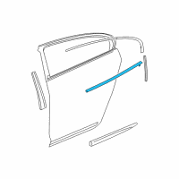 OEM 2012 Buick LaCrosse Belt Weatherstrip Diagram - 20912196