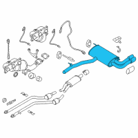 OEM BMW X3 Rear Exhaust Flap Muffler Diagram - 18-30-7-646-018