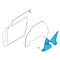 OEM Ford Thunderbird Window Regulator Diagram - 4W6Z-7623209-AA