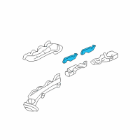 OEM 2008 Ford Explorer Sport Trac Manifold Gasket Diagram - 3L3Z-9448-A