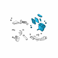 OEM Nissan Air Cleaner Assembly Diagram - 16500-JG30A