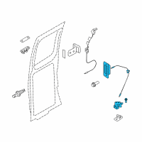 OEM 2010 Ford E-150 Latch Assembly Diagram - AC2Z-15264A01-A