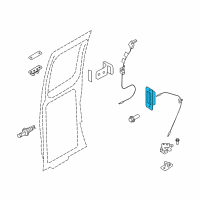 OEM 2012 Ford E-350 Super Duty Handle Diagram - 6C2Z-1543401-AA