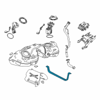 OEM Cadillac Tank Strap Diagram - 20917497