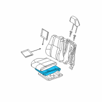 OEM 2009 Jeep Commander Seat Cushion Foam Diagram - 5183646AA