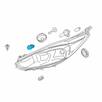 OEM 2019 Ford Fiesta Stop Lamp Bulb Diagram - BE8Z-13466-C