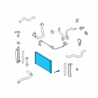OEM 2005 Toyota Matrix Radiator Assembly Diagram - 16400-0D230