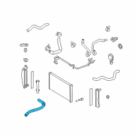 OEM 2005 Toyota Matrix Upper Hose Diagram - 16571-0D150