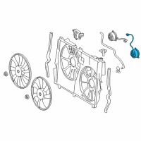 OEM 2018 Lexus RX450h Motor, Cooling Fan Diagram - 16363-36090