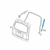 OEM 2012 Honda Pilot Stay, Tailgate Open Diagram - 74820-SZA-305