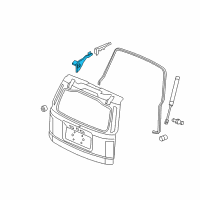 OEM Honda Pilot Hinge, Passenger Side Tailgate Diagram - 68210-SZA-A00ZZ