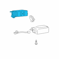 OEM Lexus Computer, Tire Pressure Monitor Diagram - 89769-60040