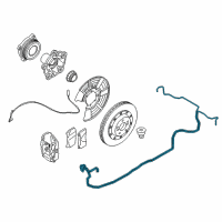 OEM 2015 BMW M4 Brake Hose Rear Diagram - 34-30-2-284-748