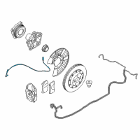 OEM 2017 BMW M3 Brake-Pad Sensor, Rear Diagram - 34-35-2-284-656