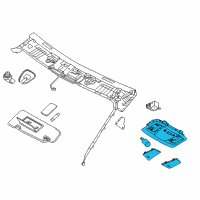 OEM 2013 Nissan Murano Lamp Assembly Map Diagram - 26430-3YS0A