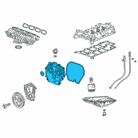 OEM Cadillac Front Cover Diagram - 55506518