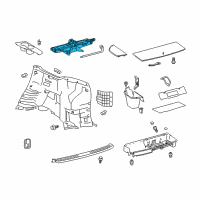 OEM 2020 Toyota Highlander Jack Diagram - 09111-0E051