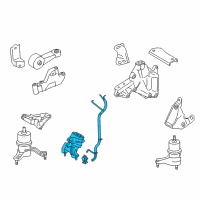 OEM 2015 Toyota Avalon Front Mount Diagram - 12360-0P130