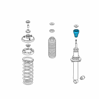 OEM 2001 Acura NSX Spring, Rear Diagram - 52441-SL0-601