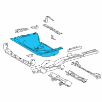 OEM 2016 Toyota RAV4 Rear Floor Pan Diagram - 58311-0R031