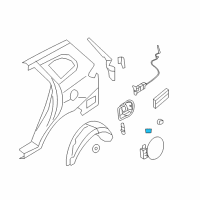 OEM 2009 Hyundai Santa Fe Spring-Fuel Filler Door Diagram - 79555-38000