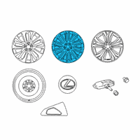 OEM 2020 Lexus RX450hL Wheel, Disc Chrome P Diagram - 4261A-48230