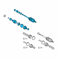OEM 2017 Lexus RX450h Shaft Assembly, Front Drive Diagram - 43420-48150
