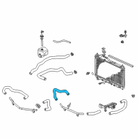 OEM Honda S2000 Hose A, Water Inlet Diagram - 79721-S2A-A01