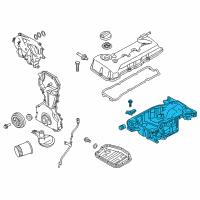 OEM Nissan Rogue Pan Assy-Oil Diagram - 11110-4BB1C