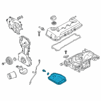 OEM Nissan Rogue Pan Assy Oil Diagram - 11110-4BB1B