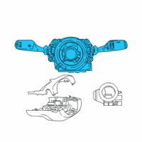 OEM 2020 BMW X7 SWITCH UNIT STEERING COLUMN Diagram - 61-31-9-436-676