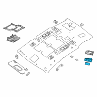 OEM 2018 Nissan Murano Lamp Assy-Personal Diagram - 26460-3GH0A