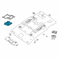 OEM 2018 Nissan Murano Lamp Assembly Map Diagram - 26430-5AA8A