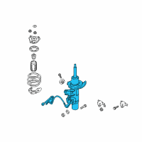 OEM 2019 Kia Stinger Front Strut Assembly Kit, Left Diagram - 54650J5570