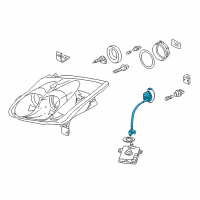 OEM 2003 Acura NSX Igniter, Hid Diagram - 33129-S5A-J01