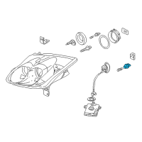 OEM 1991 Acura Integra Socket (Gray) Diagram - 33305-SH3-A01